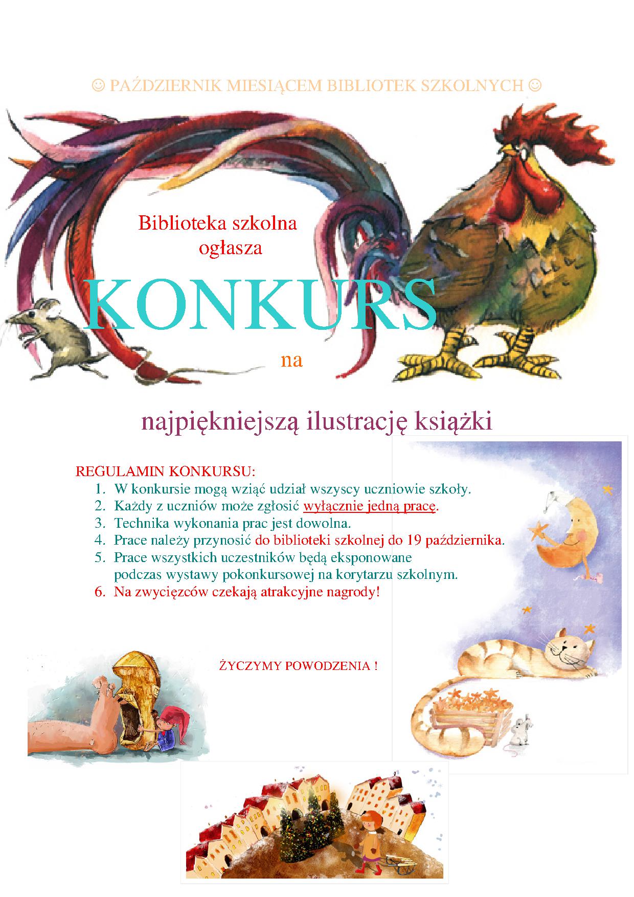 PAŹDZIERNIK konkurs ilustracja